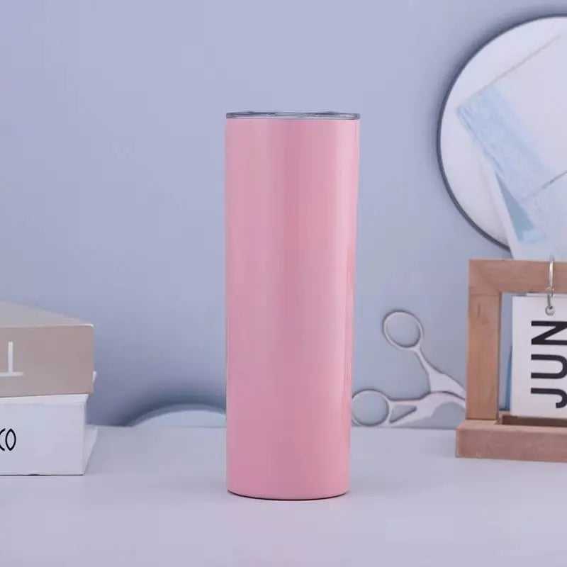 Skinny Double Wall Insulated Tumbler with Lid and Straw, 12oz 20oz | Wholesale