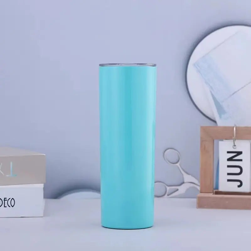 Skinny Double Wall Insulated Tumbler with Lid and Straw, 12oz 20oz | Wholesale