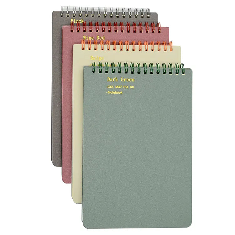 Spiral Hard Cover Notebook, Side & Top Bound | Wholesale