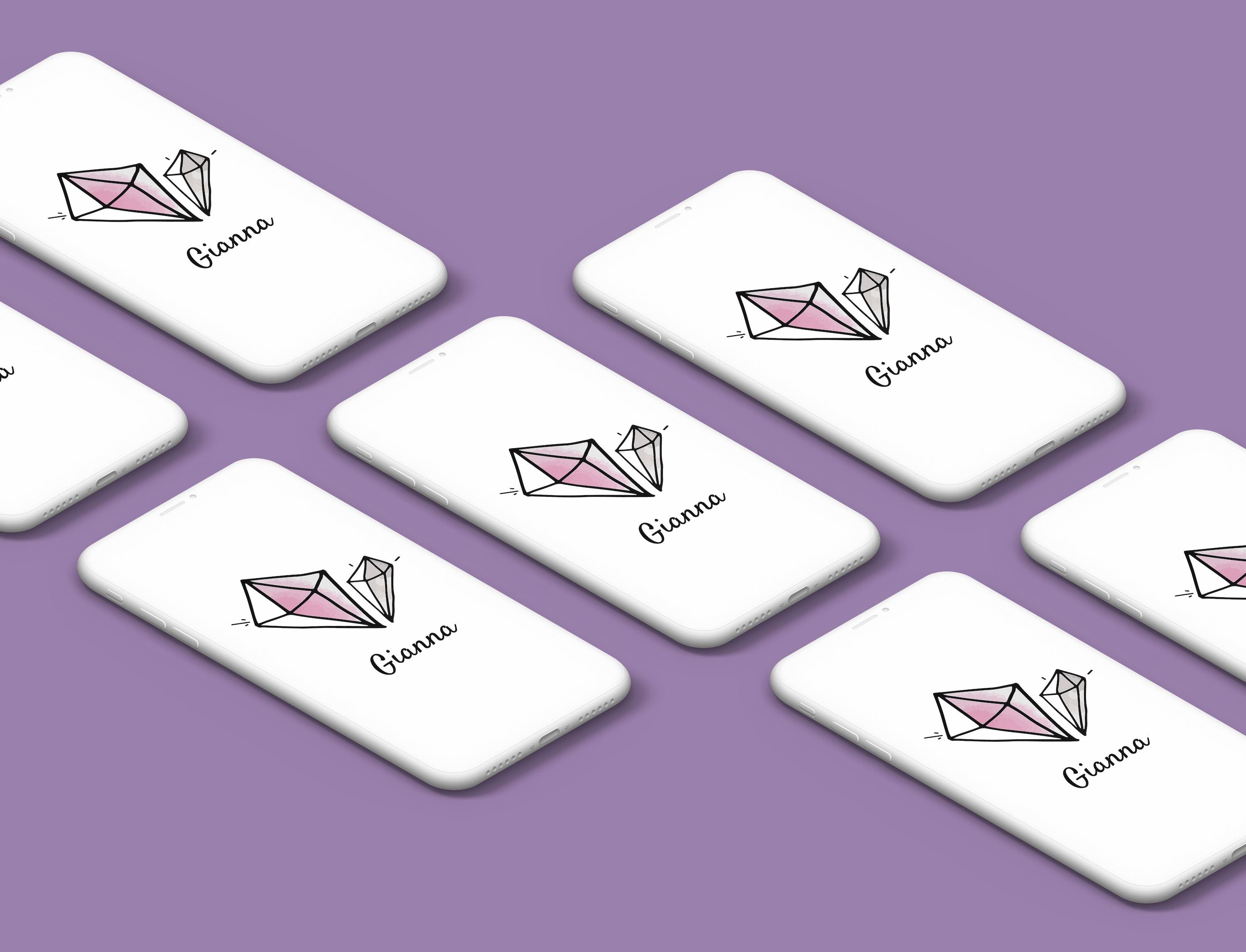 Personalized iPhone Case- Crystal Collection