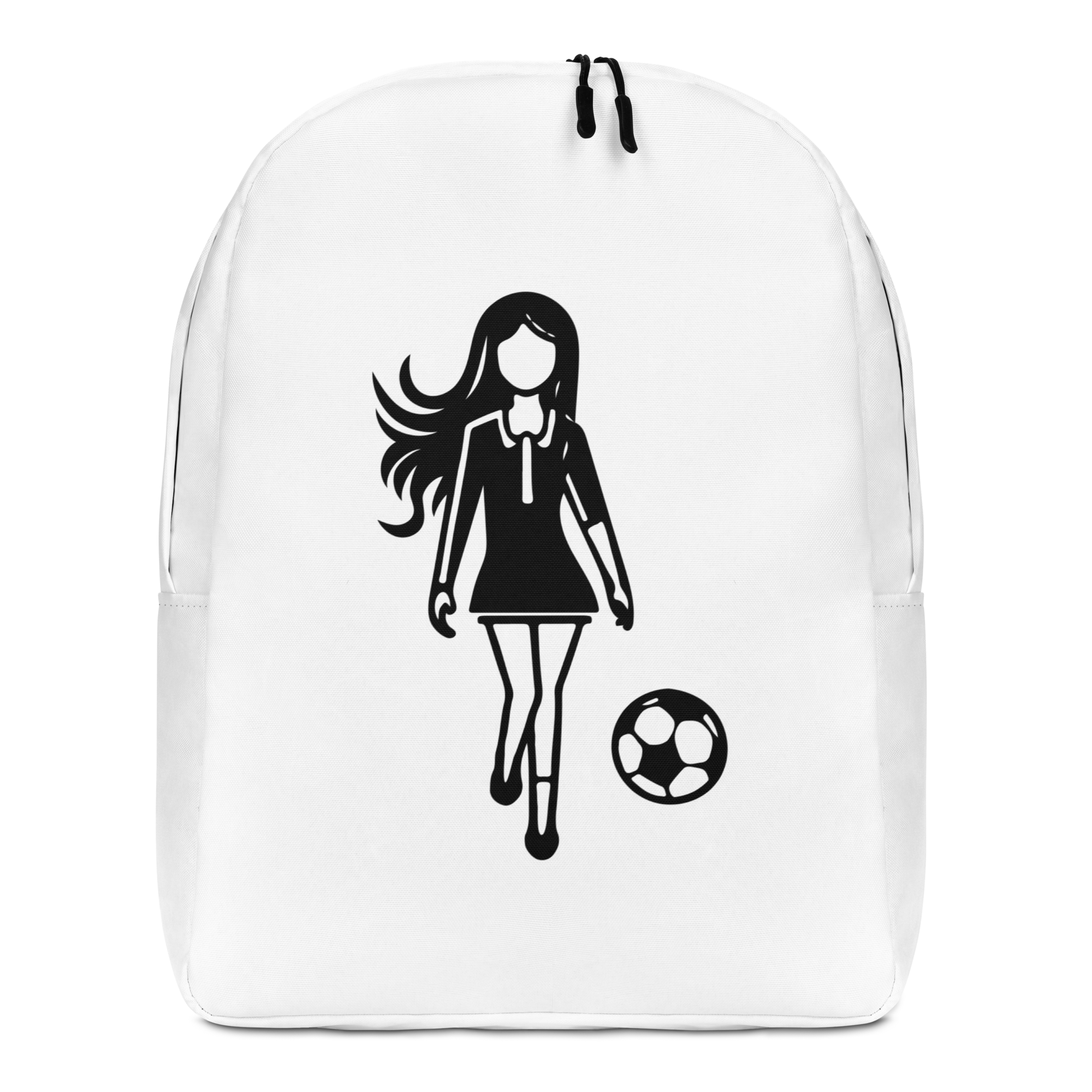 Backpack for School or Travel, Soccer Girl Design