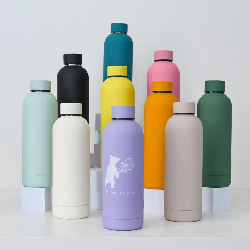 Outdoor Double Wall Vacuum Insulated Water Bottle with Open Lid, 16oz | Wholesale