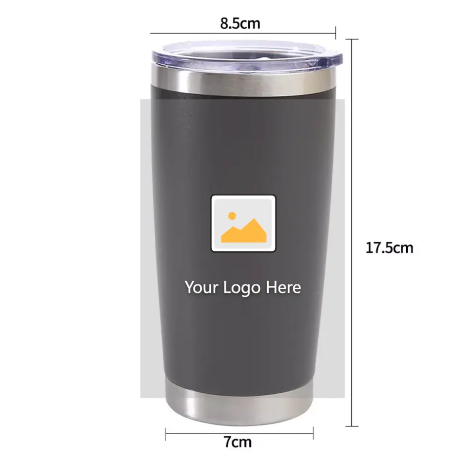 Double Wall Vacuum Insulated Hot and Cold Tumbler Mug with Lid, 20oz | Wholesale