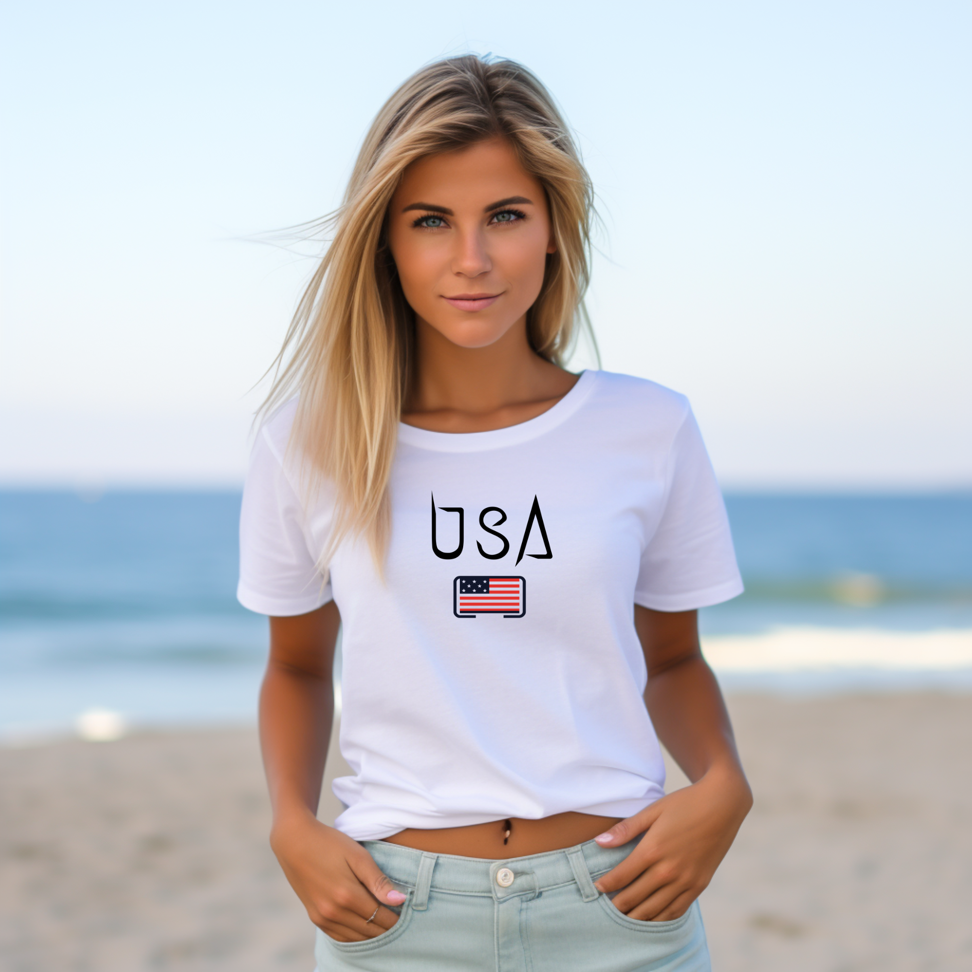 4th of July Crop Top - USA Design